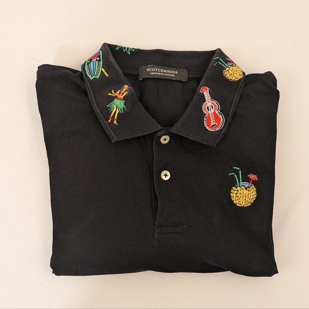 Scotch & Soda SS Embroidered Polo Shirt